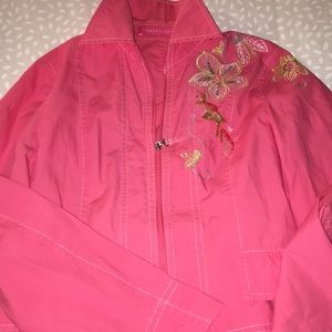 Pants suit (jacket&pants)with embroidery Apriori 100% cotton, no lining